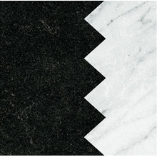 41zero42 Dandy 4101201 Comb Black White gres porcelanato 18,6x18,6 cm, Itália, efeito pedra  - foto 1 - foto 1