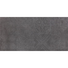 Abitare Icon С000524009 PF00009914_ICON 3060 BLACK DEC RET grès cérame 30x60 cm, Italie, sous béton - photo 1 - photo 1