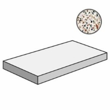 ABK Blend 0006982 Dots Angolare Sx Multiwhite Ret Corner step 32x120 cm, Italy, stone  - photo 1 - photo 1