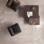 ABK Interno 9 Wide 80x80, glazed porcelain stoneware, Italy, metal look - interior photo 16