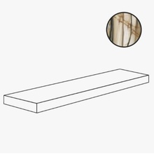 ABK Sensi 900 0012519 Angolare Sx Oyster Gold Lux Ret Corner step 32x120 cm, Italy, marble look - photo 1 - photo 1