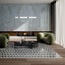 ABK Interno 9 Wide 80x80, glazed porcelain stoneware, Italy, metal look - interior photo 20