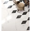 ABK Sensi Wide 80x80, unglazed porcelain stoneware, Italy, calacatta - interior photo 1