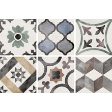 ABK Play 0003474 Classic Mix Multicolor porcelain tile 20x20 cm, Italy, concrete  - photo 1 - photo 1