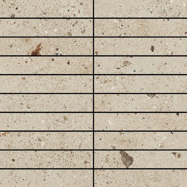 Aleluia Ebro С000594871 KM3001_Mosaic Cream 3x15 Mosaic 29,5x29,5 cm, Portugal, terrazzo - photo 1 Aleluia Ebro С000594871 KM3001_Mosaic Cream 3x15 Mosaic 29,5x29,5 cm, Portugal, terrazzo - photo 1