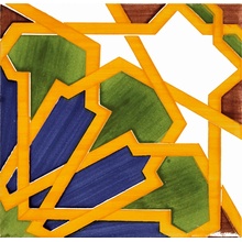 Aleluia Moorish С000445605 PM029 Moorish Marrakesh 14x14x0.9 azulejo de pared 14x14 cm, Portugal - foto 1 - foto 1