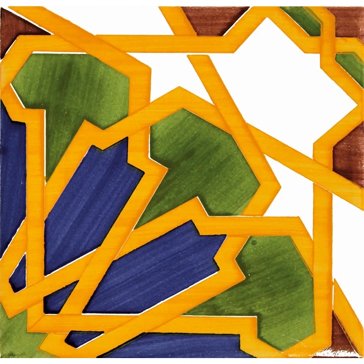 Aleluia Moorish С000445605 PM029 Moorish Marrakesh 14x14x0.9 wall tile 14x14 cm, Portugal - photo 1 Aleluia Moorish С000445605 PM029 Moorish Marrakesh 14x14x0.9 wall tile 14x14 cm, Portugal - photo 1