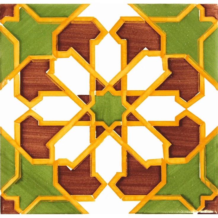 Aleluia Moorish С000445606 PM030 Moorish Meknes 14x14x0.9 wall tile 14x14 cm, Portugal - photo 1 Aleluia Moorish С000445606 PM030 Moorish Meknes 14x14x0.9 wall tile 14x14 cm, Portugal - photo 1