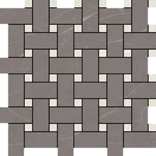 Aleluia Muse С000511286 DC1004_MOSAIC BASKET MUSE GREY/IVORY Mosaico 34x34 cm, Portugal, outros tipos de mármore - foto 1 - foto 1