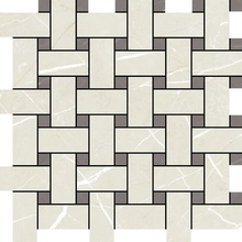 Aleluia Muse С000511285 DC1002_MOSAIC BASKET MUSE IVORY/GREY Mosaico 34x34 cm, Portugal, outros tipos de mármore - foto 1 - foto 1