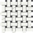 Aleluia Muse С000511284 DC1001_MOSAIC BASKET MUSE WHITE/COAL Mosaic 34x34 cm, Portugal, other types of marble - photo 1