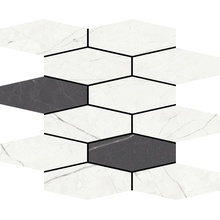 Aleluia Muse С000511292 DC1005_MOSAIC HEXA SLIM MUSE WHITE/COAL Mosaico 28,1x34,1 cm, Portugal, outros tipos de mármore - foto 1 - foto 1