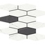 Aleluia Muse С000511292 DC1005_MOSAIC HEXA SLIM MUSE WHITE/COAL Mosaic 28,1x34,1 cm, Portugal, other types of marble - photo 1