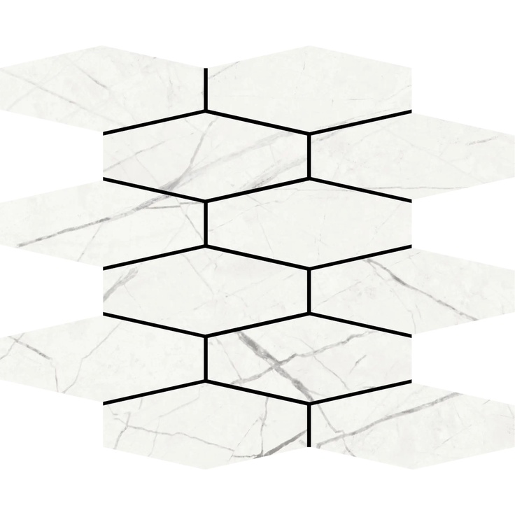 Aleluia Muse С000511288 DC1007_MOSAIC HEXA SLIM MUSE WHITE Mosaic 28,1x34,1 cm, Portugal, other types of marble - photo 1 Aleluia Muse С000511288 DC1007_MOSAIC HEXA SLIM MUSE WHITE Mosaic 28,1x34,1 cm, Portugal, other types of marble - photo 1