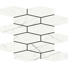 Aleluia Muse С000511288 DC1007_MOSAIC HEXA SLIM MUSE WHITE Мозаика 28,1x34,1 см, Португалия, прочие виды мрамора - фото 1 - фото 1