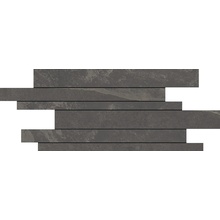 Aleluia Mustang Slate С000534182 DC942_Infinity_mustang_slate_dark_grey Mozaika 29,5x59,2 cm, Portugalia, łupek (andesyt) - zdjęcie 1 - zdjęcie 1