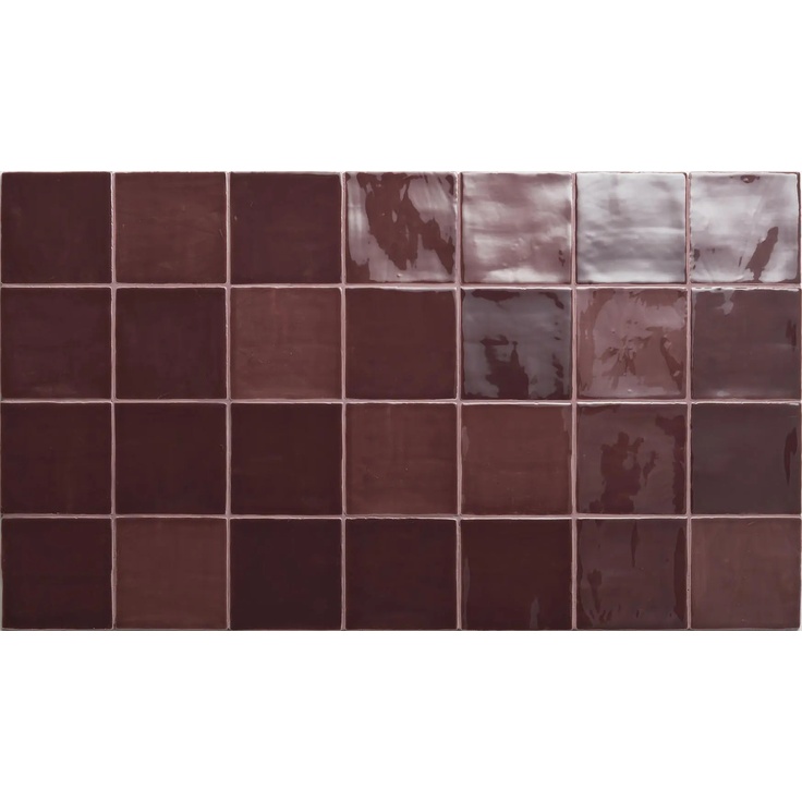 Aleluia New Zellige С000484341 J1306_Burgundy_13*13 wall tile 13x13 cm, Portugal - photo 1 Aleluia New Zellige С000484341 J1306_Burgundy_13*13 wall tile 13x13 cm, Portugal - photo 1