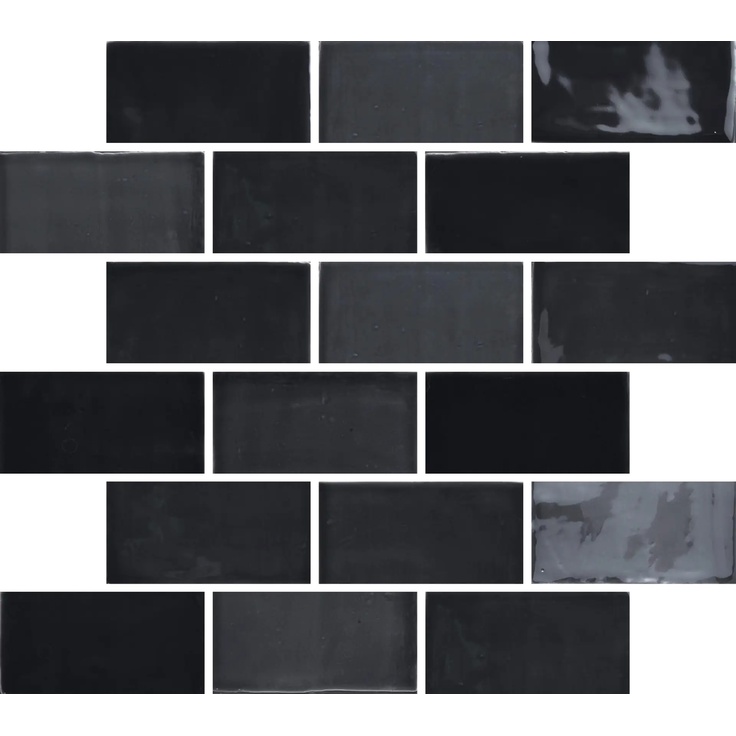 Aleluia New Zellige С000484335 J0609_Charcoal_6.5x13 wall tile 6,5x13 cm, Portugal, brick look - photo 1 Aleluia New Zellige С000484335 J0609_Charcoal_6.5x13 wall tile 6,5x13 cm, Portugal, brick look - photo 1