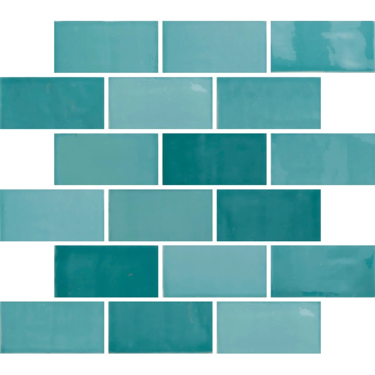 Aleluia New Zellige С000484330 J0604_Jade_6.5x13 wall tile 6,5x13 cm, Portugal, brick look - photo 1 Aleluia New Zellige С000484330 J0604_Jade_6.5x13 wall tile 6,5x13 cm, Portugal, brick look - photo 1