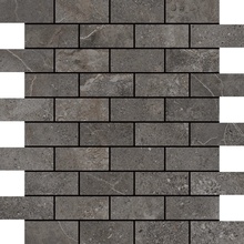 Aleluia Stone Age С000534297 DC3008_Stone_age_mosaic_brick_antracite_shine Mozaika 25,9x28,9 cm, Portugalia, wapień - zdjęcie 1 - zdjęcie 1