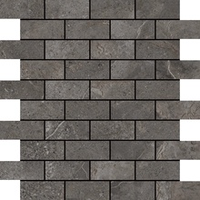 Aleluia Stone Age С000534293 DC3004_Stone_age_mosaic_brick_antracite_satin Mozaika 25,9x28,9 cm, Portugalia, wapień - zdjęcie 1 - zdjęcie 1