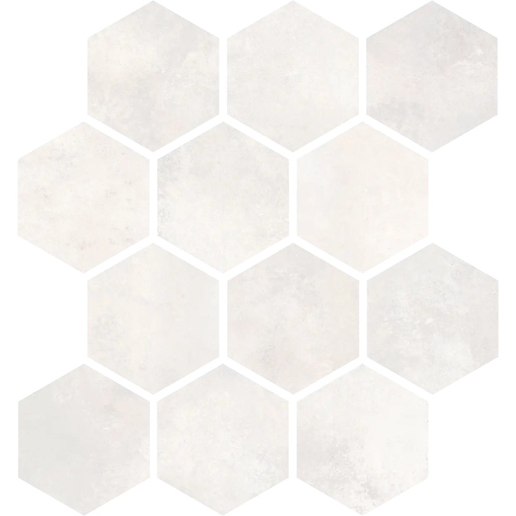 Alfalux Cementart 8200767 CEMENT.BI NAT.ESAGON Mosaico 27,4x31,7 cm, Itália, concreto - foto 1 Alfalux Cementart 8200767 CEMENT.BI NAT.ESAGON Mosaico 27,4x31,7 cm, Itália, concreto - foto 1