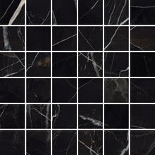 Alfalux Elegance С000630830 8201306_ELEG.BLAC.SMOO.MOS/3 Mozaïek 30x30 cm, Italië, andere soorten marmer - foto 1 - foto 1