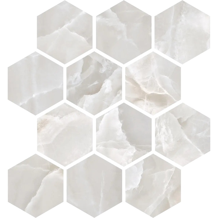 Alfalux Elegance 8201271 ELEG.PEA.SMOO.ESAGON Mosaic 27,4x31,7 cm, Italy, other types of marble - photo 1 Alfalux Elegance 8201271 ELEG.PEA.SMOO.ESAGON Mosaic 27,4x31,7 cm, Italy, other types of marble - photo 1