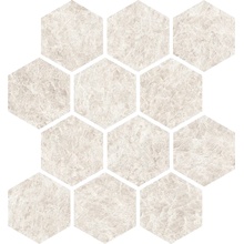 Alfalux Elegance С000630844 8201274_ELEG.WHI.SMOO.ESAGON Mozaïek 27,4x31,7 cm, Italië, andere soorten marmer - foto 1 - foto 1