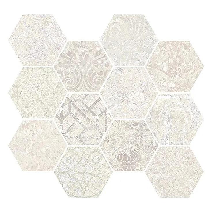 Aparici Bohemian С000492339 BOHEMIAN SAND NAT MOS HEX 30X28 Mosaic 28x30 cm, Spain - photo 1 Aparici Bohemian С000492339 BOHEMIAN SAND NAT MOS HEX 30X28 Mosaic 28x30 cm, Spain - photo 1