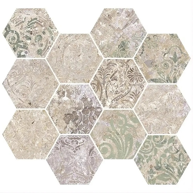 Aparici Bohemian С000492313 BOHEMIAN BLEND NAT MOS HEX 30X28 Mosaic 28x30 cm, Spain - photo 1 Aparici Bohemian С000492313 BOHEMIAN BLEND NAT MOS HEX 30X28 Mosaic 28x30 cm, Spain - photo 1