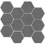 Aparici Cracked С000573242 CRACKED GRAPHITE NAT MOS HEX 30X28 Mosaic 28x30 cm, Spain, concrete - photo 1