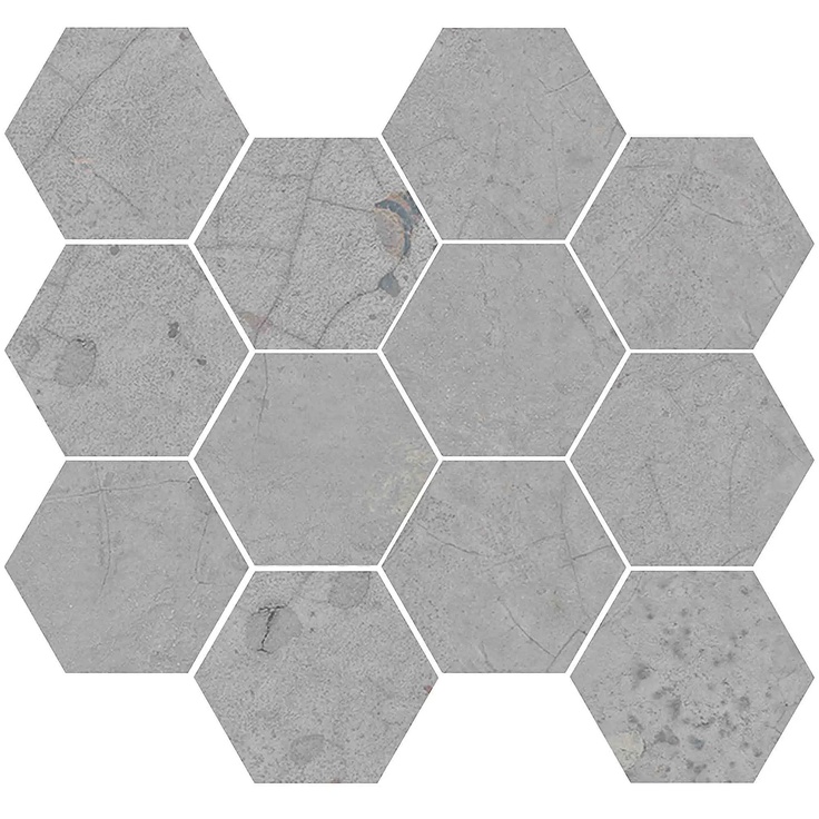 Aparici Cracked С000573252 CRACKED GREY NAT MOS HEX 30X28 Mosaic 28x30 cm, Spain, concrete - photo 1 Aparici Cracked С000573252 CRACKED GREY NAT MOS HEX 30X28 Mosaic 28x30 cm, Spain, concrete - photo 1