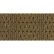 Aparici Illusion Brass Stamp Lappato porcelain tile 50x100 cm, Spain, metal - photo 1 - photo 1