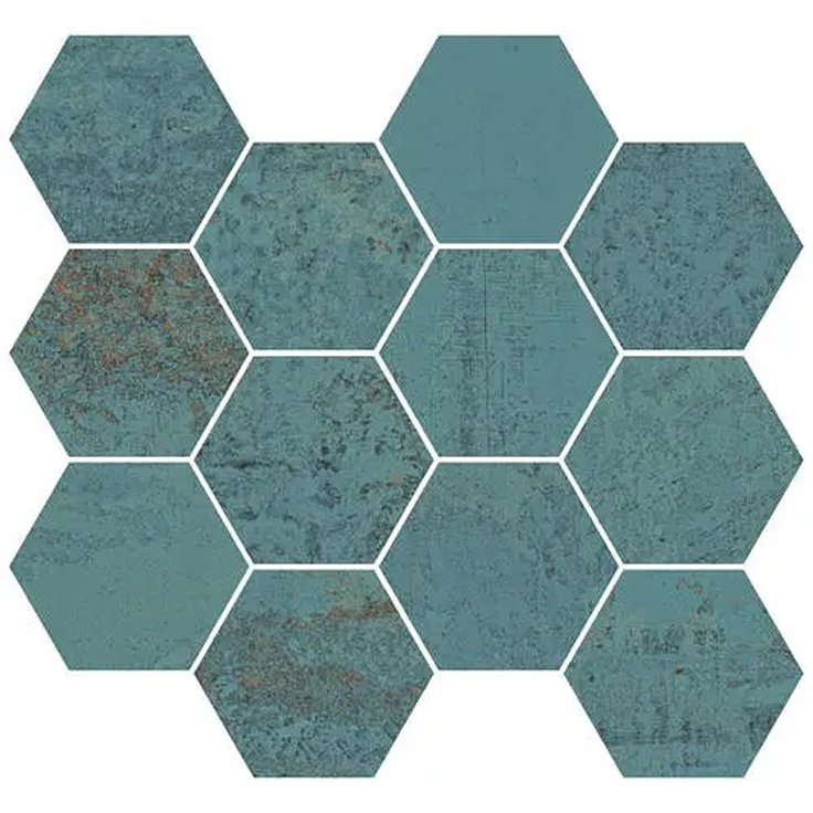 Aparici Metallic С000473277 Metallic Green Nat. Mosaico Hex. 28x30_G-2143 Mosaic 28x30 cm, Spain - photo 1 Aparici Metallic С000473277 Metallic Green Nat. Mosaico Hex. 28x30_G-2143 Mosaic 28x30 cm, Spain - photo 1