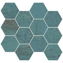 Aparici Metallic С000473277 Metallic Green Nat. Mosaico Hex. 28x30_G-2143 Mosaico 28x30 cm, Espanha - foto 1 - foto 1