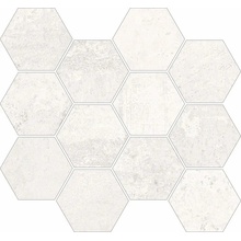 Aparici Metallic С000473275 Metallic White Nat. Mosaico Hex. 28x30_G-2143 Mosaico 28x30 cm, Espanha, efeito metal - foto 1 - foto 1