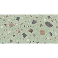 Aparici Pebble С000609937 PEBBLE GREEN 2CM 49,75X99,55 gres porcelánový 49,75x99,55 cm, Španělsko, terrazzo - fotografie 1 - foto 1
