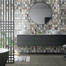 Aparici Steel 59,55x59,55, geglazuurd keramisch graniet, Spanje, metaal - interieurfoto 1 - foto 1