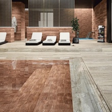 Ape Ardome 6x25, glazed porcelain stoneware, Spain, travertine - interior photo 1 - photo 1
