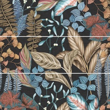 Ape Silk С000466904 A036269_DecorSet(3)_ABC/Biba_Graphite_40x120 Decorazione 40x120 cm, Spagna - foto 1 - foto 1