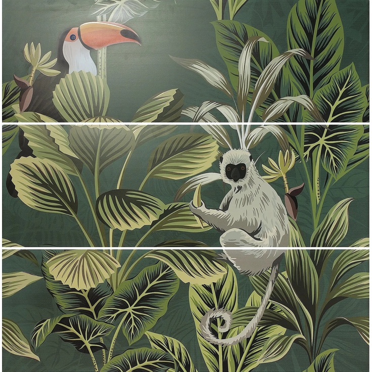 Ape Silk С000466908 A036262_DecorSet(3)_Def/Toucan_Green_40x120 Decorazione 40x120 cm, Spagna - foto 1 Ape Silk С000466908 A036262_DecorSet(3)_Def/Toucan_Green_40x120 Decorazione 40x120 cm, Spagna - foto 1