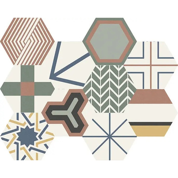 Ape Stay С000531711 A038519_Hexagon_nice_mix gres porcelanowy 23x26 cm, Hiszpania - zdjęcie 1 Ape Stay С000531711 A038519_Hexagon_nice_mix gres porcelanowy 23x26 cm, Hiszpania - zdjęcie 1