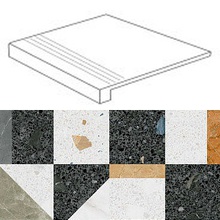 Arcana Ceramica Stracciatella 8EC1 Stellato R Multicolor Paso 33x80 cm, España, efecto piedra  - foto 1 - foto 1