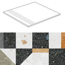Arcana Ceramica Stracciatella 8EB6 Stellato R Multicolor Paso 33x80 cm, España, efecto piedra  - foto 1 - foto 1