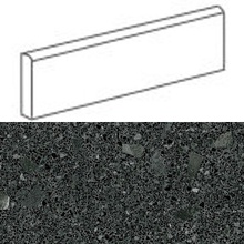 Arcana Ceramica Stracciatella 8HA0 Miscela R Grafito zócalo 9,4x80 cm, España, efecto piedra  - foto 1 - foto 1