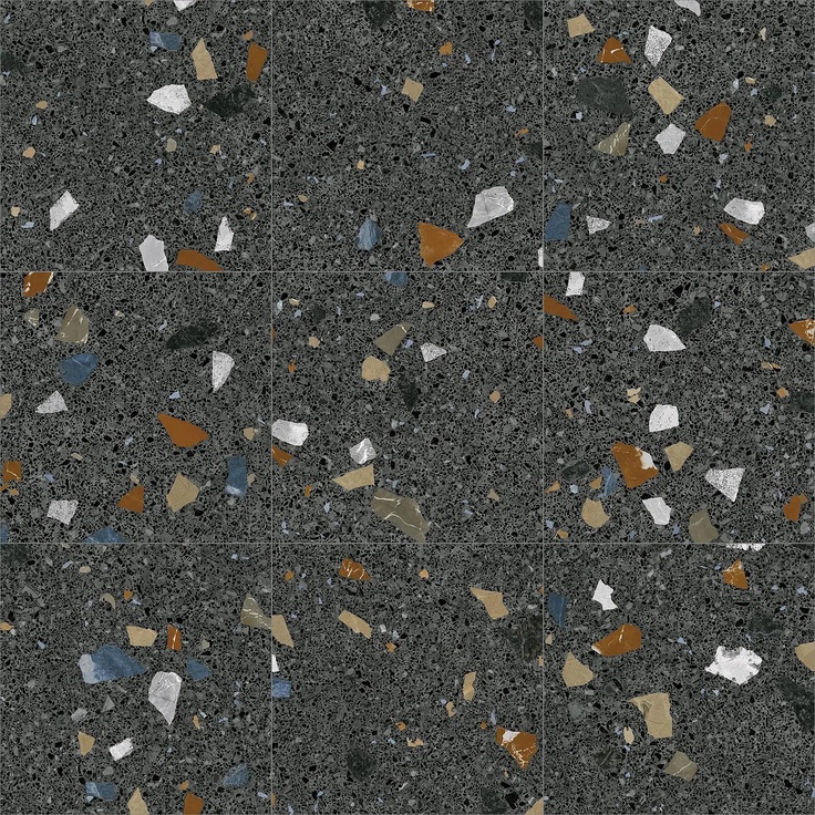 Arcana Stracciatella С000498571 Stracciatella Grafito_60x60 grès cérame 60x60 cm, Espagne, terrazzo - photo 1 Arcana Stracciatella С000498571 Stracciatella Grafito_60x60 grès cérame 60x60 cm, Espagne, terrazzo - photo 1