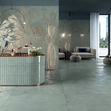 Ariana Luce 80x80, gres porcellanato non smaltato, Italia, metal-look - foto di interni 1 - 3 Ariana Luce 80x80, gres porcellanato non smaltato, Italia, metal-look - foto di interni 1 - foto 3