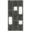 Ascot Materia Viva A2MAT10RITM Mos Ritmo Biancone-Mistik Brown 30*60 Mozaikk 30x60 cm, Italia, andre marmortyper - foto 1