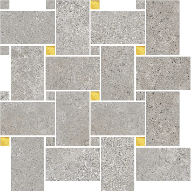 Ascot Saint Remy С000606209 02ASRMBK40RL_SaintRemyMosBasketgrigioLap30*30 Mosaico 30x30 cm, Italia, calcare - foto 1 Ascot Saint Remy С000606209 02ASRMBK40RL_SaintRemyMosBasketgrigioLap30*30 Mosaico 30x30 cm, Italia, calcare - foto 1